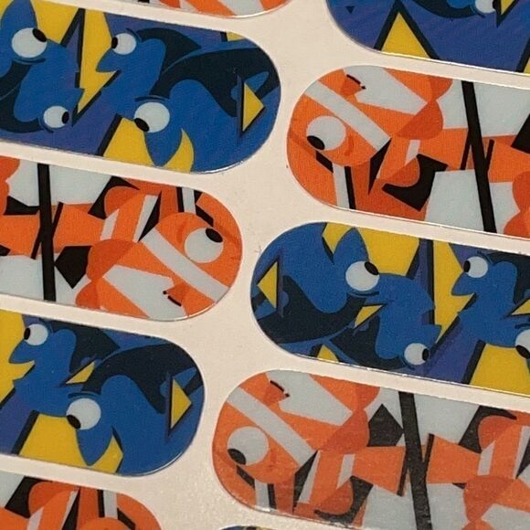 Jamberry Disney Finding Nemo nail wraps 2 sheets ”Fin Friends” & “Ohh Bu… - Picture 5 of 6